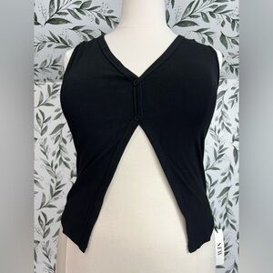 New Black Sleeveless Rayon Spandex Woman Top Size XL NWT Casual Soft #5